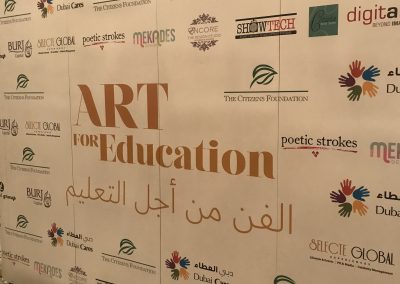 Backdrop @ TCF Art Auction